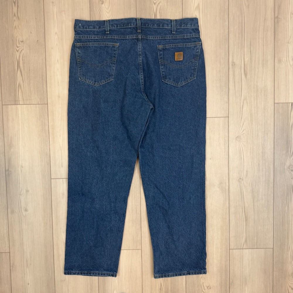 Carhartt B170 DST Relaxed Fit Jeans Mens 40x30 Dark Stone Blue Denim Made in USA
